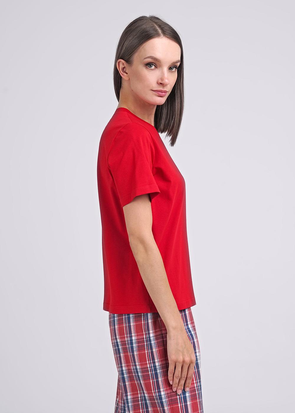 Ст.цена 570р CLE LF14-1141/2 Футболка женская для дома LF14-1141/2 красный