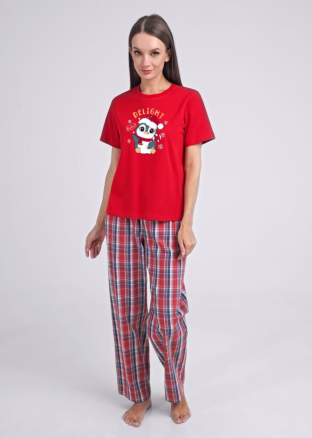 Ст.цена 570р CLE LF14-1141/2 Футболка женская для дома LF14-1141/2 красный