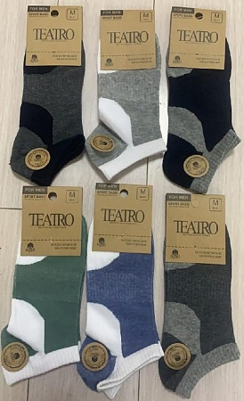 SPORT BASIC SOCKS  FOR MAN M-16(1/12) dark blue+l.grey melange