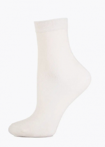 SOCKS WOMAN (W26-classic)(1/12) bianco