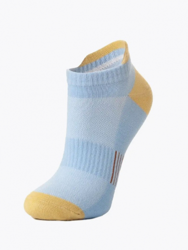 SOCKS WOMAN W-22/1 SPORT l/blue+yellow