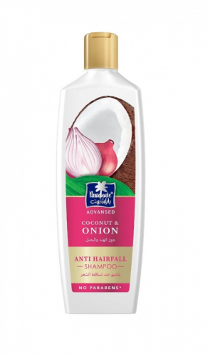 PARACHUTE Advansed Coconut & Onion shampoo Шампунь с кокосом и луком от выпадения волос 340мл