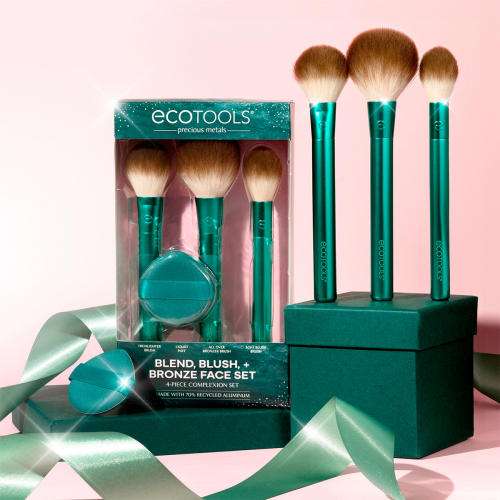 АКЦИЯ!!! (Было 1062р!!) Набор кистей и спонж для макияжа EcoTools Blend, Blush and Bronze Face Set