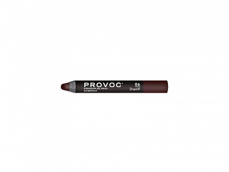 Provoc Тени-карандаш водостойкие, №06 / Eyeshadow Gel Pencil, темный шоколад матовый
