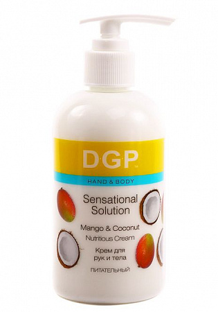 Domix Green Professional Крем для рук и тела питательный / Mango & Coconut, 260 мл
