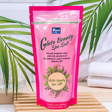 Siam Yoko Солевой скраб для тела c глутатионом / Gluta Beauty Spa Salt, 300 г