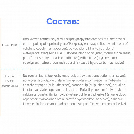 IT'S ME Прокладки женские гигиенические ежедневные / Pure & Fit Pads Long Liner, 180 мм, 2 капли, 20 шт.