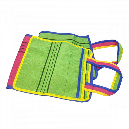 Bath Towel Мочалка для душа с ручками и пилинг-эффектом / Rainbow-Ring Long Exfoliating Towel, в ассортименте