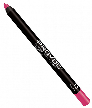 Provoc Гелевый карандаш-подводка для губ водостойкий / Semi Permanent Gel Eye Liner Filler №13 Delicious, розово-малиновый