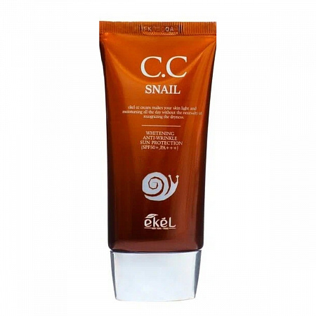Ekel СС крем с улиточным муцином SPF50+ PA+++, 50 мл