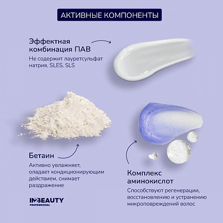 IN2BEAUTY Шампунь бессульфатный для увлажнения волос / Aqua Energy, 250 мл