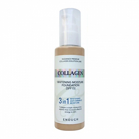 Enough Увлажняющий тональный крем 3 в 1 №21 / Collagen Whitening Moisture Foundation, 100 мл