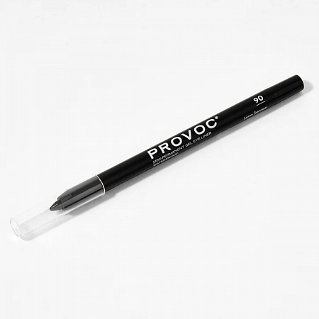 Provoc Гелевый карандаш-подводка для глаз водостойкий / Semi Permanent Gel Eye Liner №90 Limo Service, черный