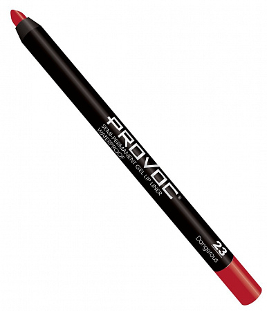 Provoc Гелевая подводка в карандаше для губ, №23 / Semi-Permanent Gel Lip Liner, Dangerous