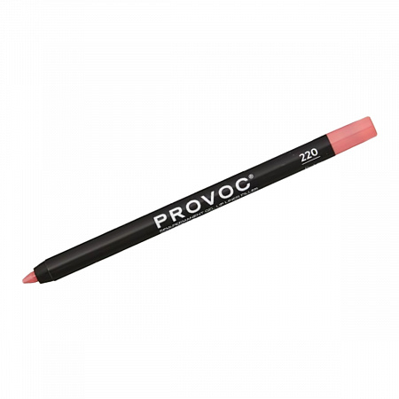 Provoc Гелевый карандаш-подводка для губ водостойкий / Semi Permanent Gel Eye Liner Filler №220 Pinkey, розово-бежево-лососевый