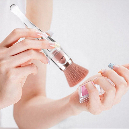 Nail Art Кисть для макияжа 3 in 1, скошенная