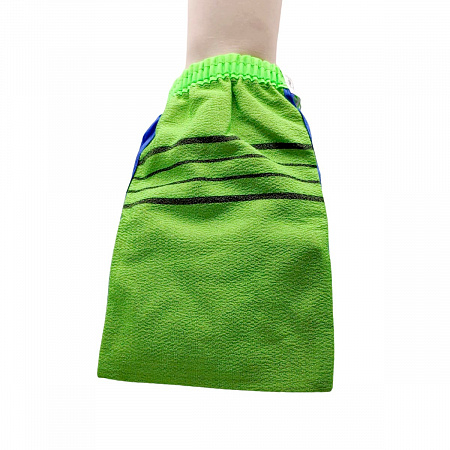 Bath Towel Мочалка-варежка для душа на резинке с пилинг-эффектом, в ассортименте