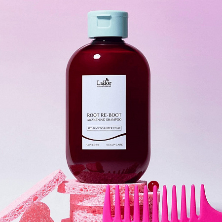 Lador Шампунь с женьшенем для роста волос / Root Re-Boot Awakening Shampoo Red Ginseng & Beer Yeast, 300 мл