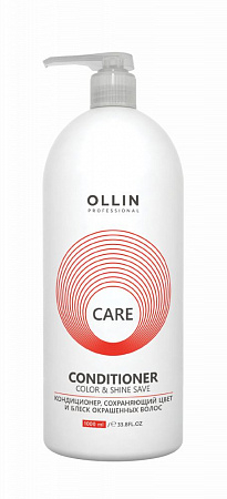 Ollin Кондиционер цвет и блеск окрашенных волос / Care, 1000 мл