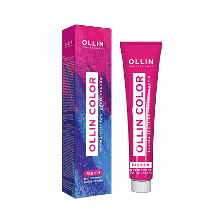 Ollin Перманентная крем-краска для волос / Fashion Color, анти-желтый, 60 мл