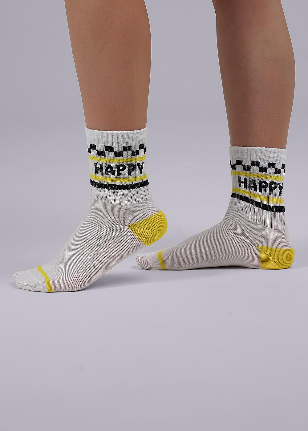 Ст.цена 72р CLE С1430 20-22,22 Носки детские для девочки С1430 20-22,22 белый/жёлтый