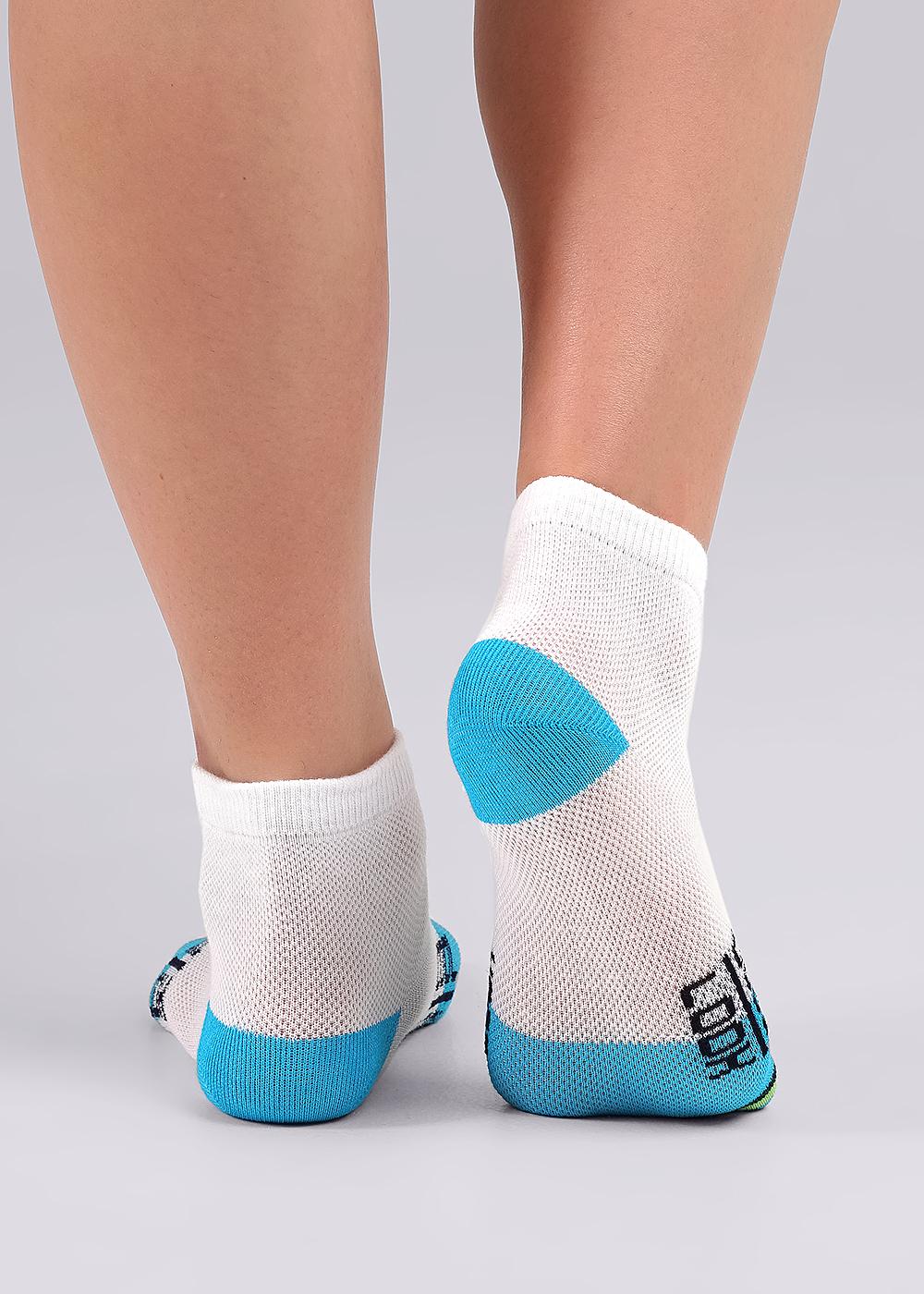 Ст.цена 55р CLE С1473 16-18,18-20 Носки детские для мальчика С1473 16-18,18-20 белый/бирюзовый