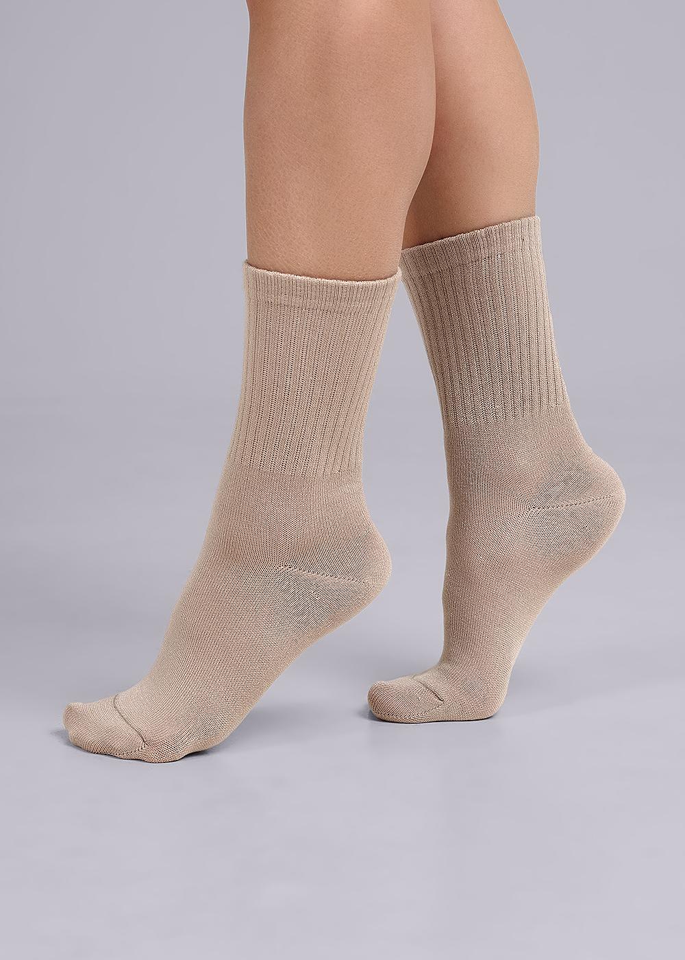 CLE Д2423 Носки женские Д2423 св.бежевый