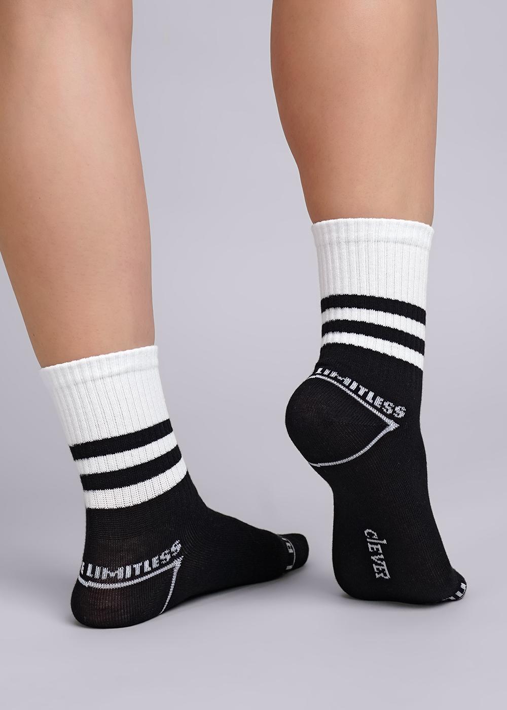 Ст.цена 61р CLE С1340 16-18,18-20 Носки детские С1340 16-18,18-20 чёрный/белый