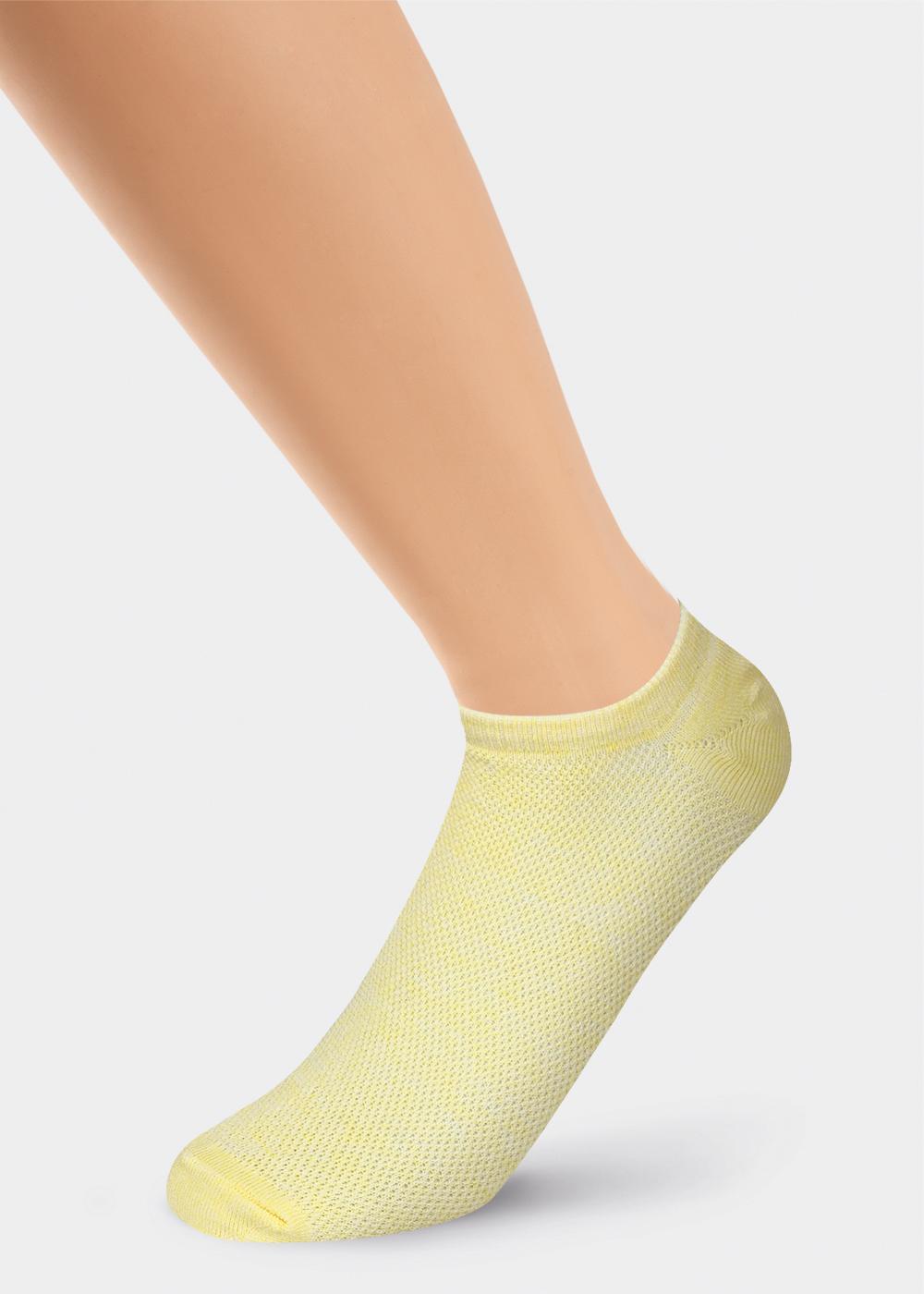 Ст.цена 55р CLE С1210А 20-22,22 Носки детские для девочки С1210А 20-22,22 меланж жёлтый