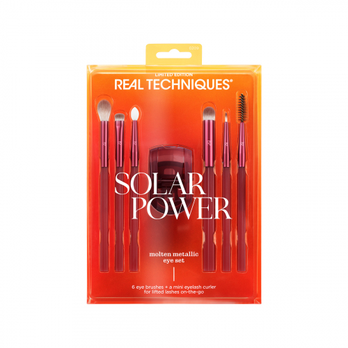 АКЦИЯ!!! (Было 1775р!!) Набор для макияжа глаз и бровей Real Techniques Solar Power Molten Metallic Eye Set