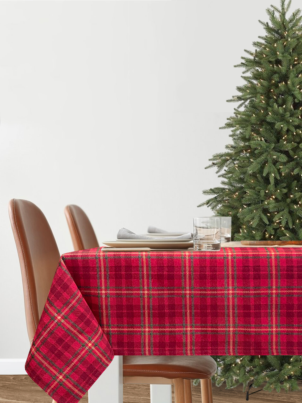 Клетка красная Скатерть 170х340 см 2405067