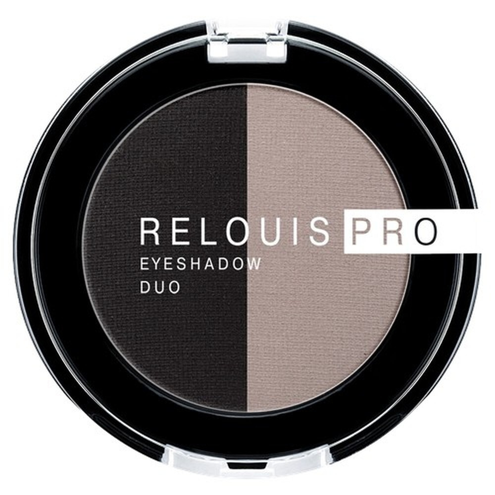 RELOUIS/Тени д/век Pro Eyeshadow DUO 106 sharkskin/carbon