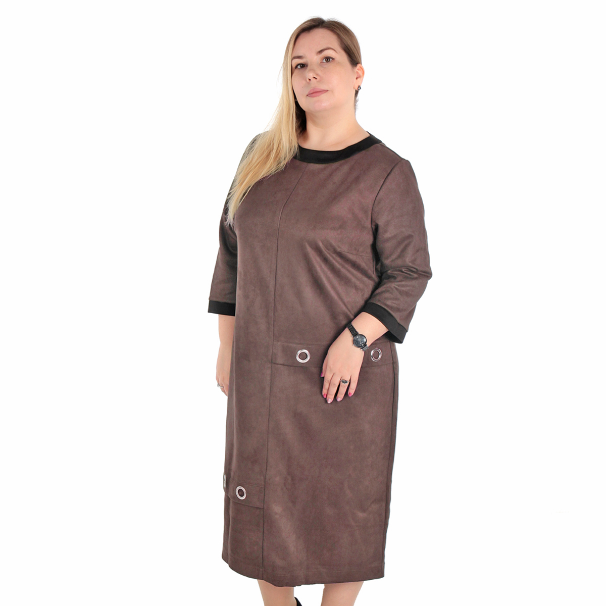 ст. цена2200руб.! Платье, трикотаж, шоколадный