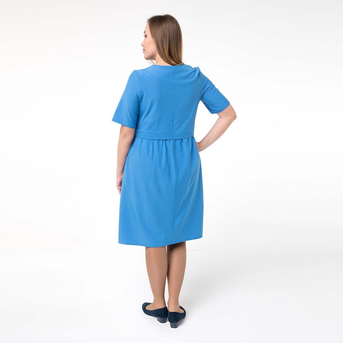 ст. цена2400руб.! Платье, текстиль, голубой