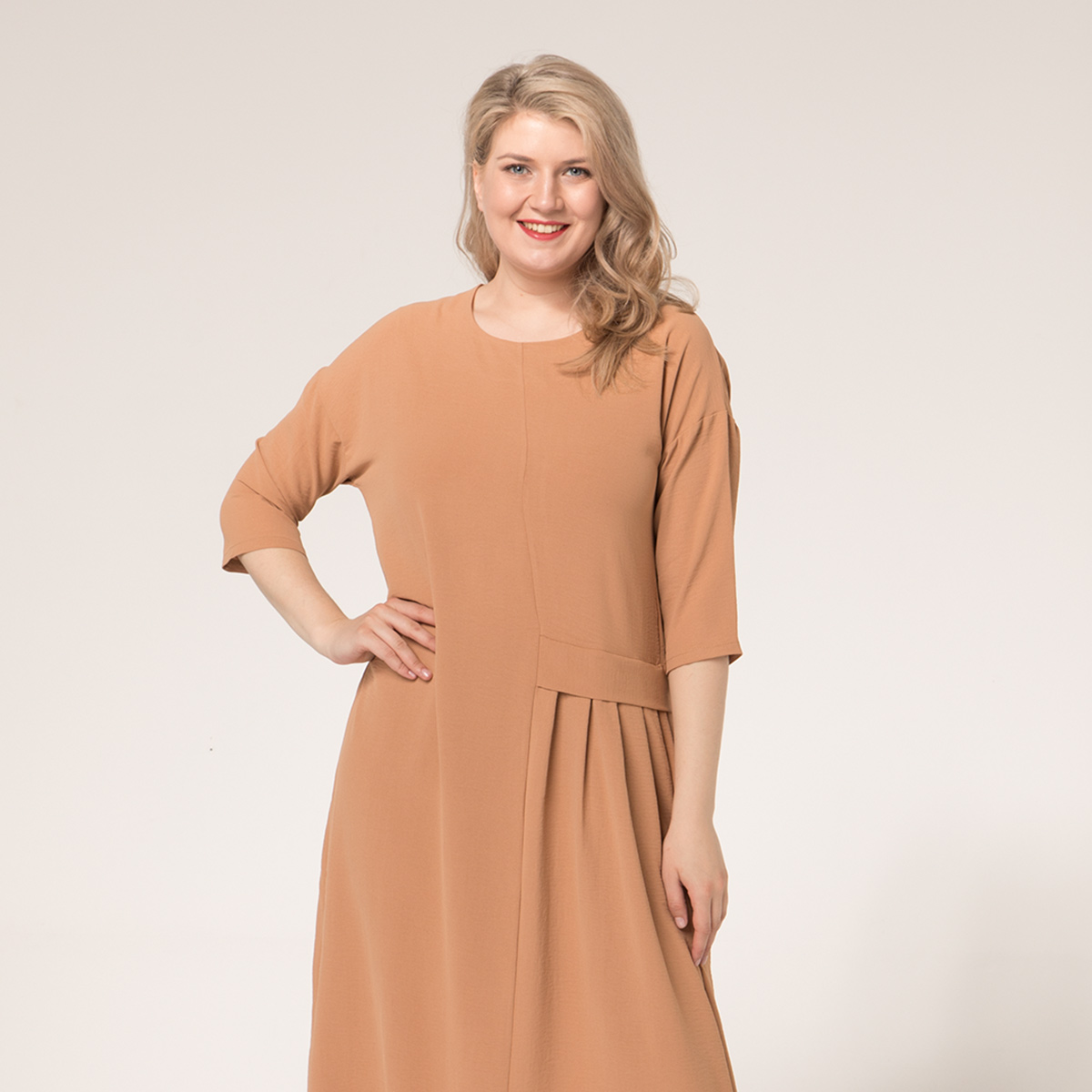 ст. цена2400руб.! Платье, трикотаж, песочный