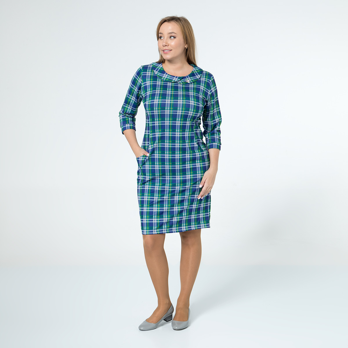 ст. цена1900руб.! Платье, трикотаж, зеленый