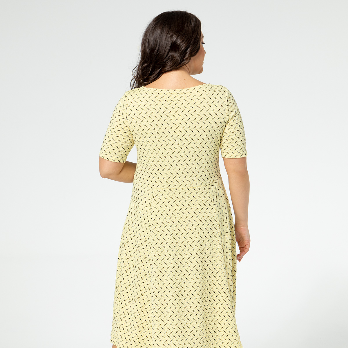 ст. цена2400руб.! Платье, трикотаж, желтый