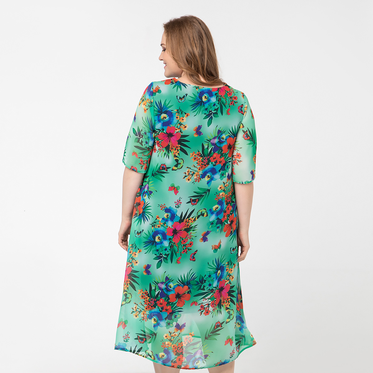 ст. цена2400руб.! Платье, шифоновое, зеленый