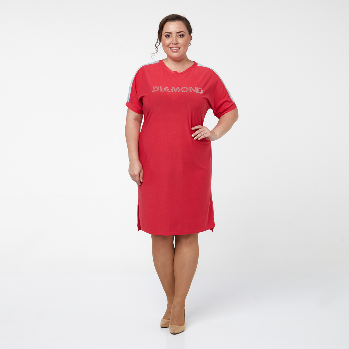 ст. цена2200руб.! Платье, трикотаж, малиновый