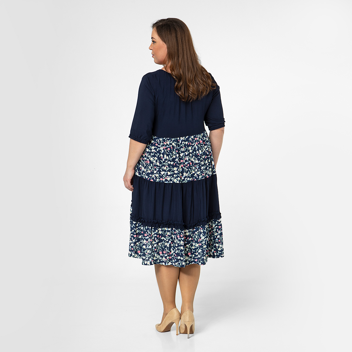 ст. цена2400руб.! Платье, трикотаж, синий