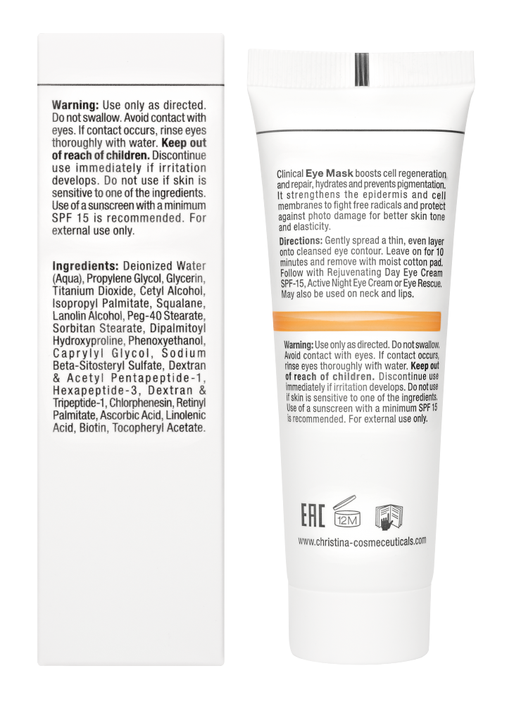 Forever Young Smooth Eyes Mask, Маска для разглаживания кожи вокруг глаз, 50 мл CHRISTINA