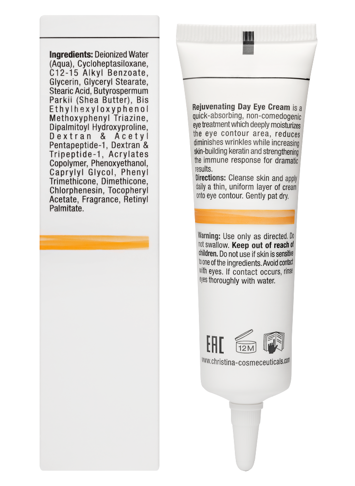 Forever Young Rejuvenating Day Eye Cream SPF15, Омолаживающий дневной крем для кожи вокруг глаз SPF 15, 30 мл CHRISTINA