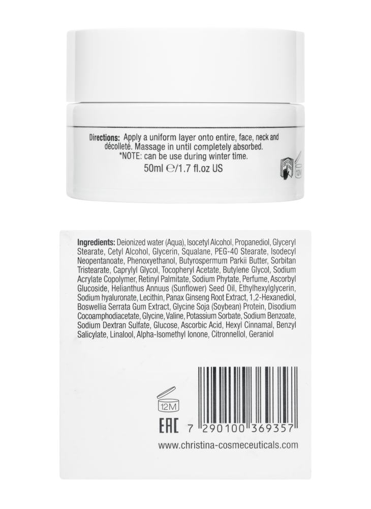 Line Repair Hydra Ginseng Cream, Увлажняющий и питательный крем «Женьшень», 50 мл CHRISTINA