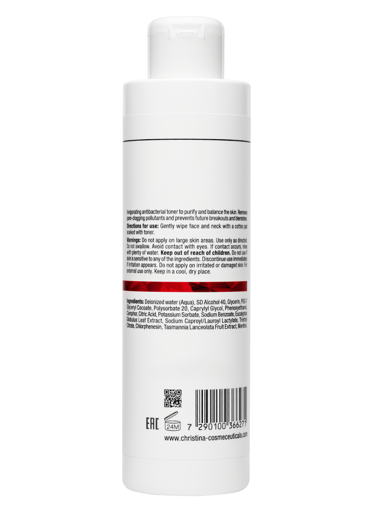 Comodex Purify & Balance Toner, Очищающий балансирующий тоник, 300 мл CHRISTINA