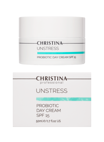 Unstress Probiotic Day Cream SPF 15, Дневной крем с пробиотическим действием SPF 15, 50 мл CHRISTINA