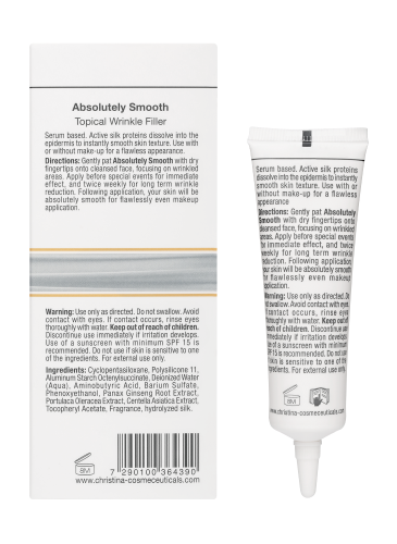 Silk Absolutely Smooth Topical Wrinkle Filler, Сыворотка для местного заполнения морщин, 30 мл CHRISTINA