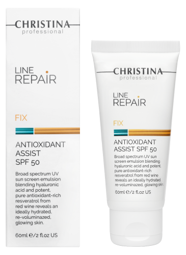 Line Repair Fix Antioxidant Assist SPF 50, Антиоксидантный крем-флюид SPF 50, 60 мл CHRISTINA