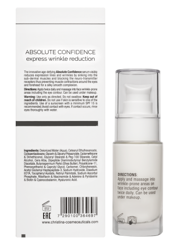 Wish Absolute Confidence Expression Wrinkle Reduction, Сыворотка для сокращения морщин «Абсолютная уверенность», 30 мл CHRISTINA