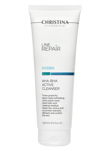 Line Repair Hydra AHA-BHA Active Cleanser, Очищающий активный гель с AHA-BHA кислотами, 250 мл CHRISTINA