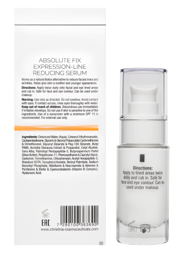 Forever Young Absolute Fix Expression-Line Reducing Serum, Сыворотка от мимических морщин «Абсолют Фикс», 30 мл CHRISTINA